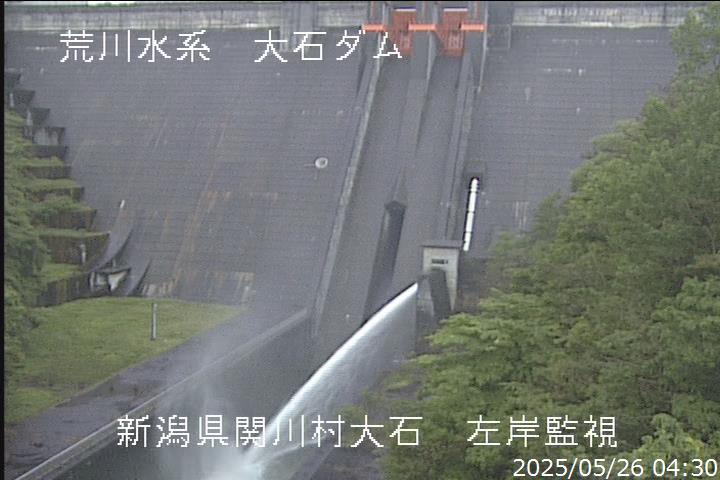 大石ダム左岸監視